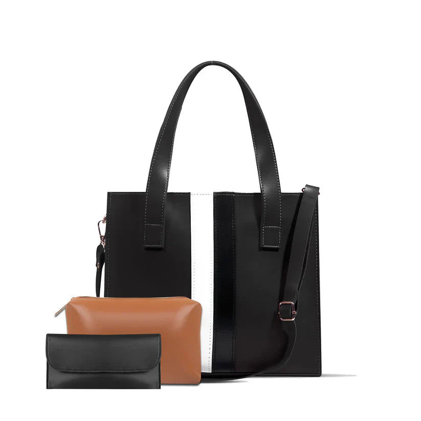 Gen Z Aura 3 pcs black tote